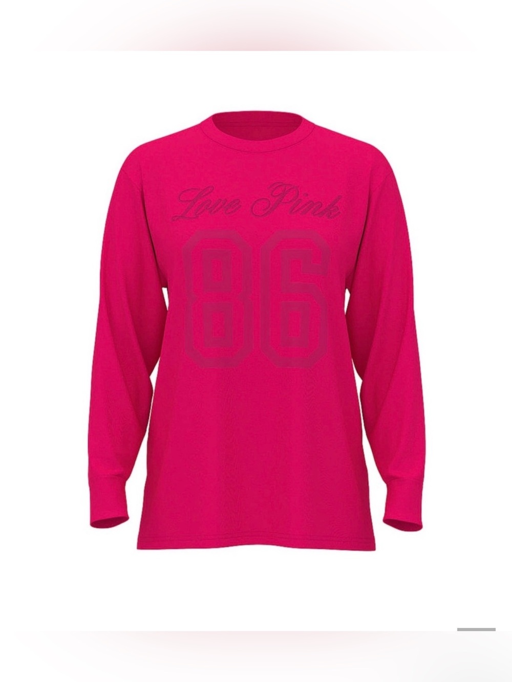 PINK Victoria's Secret Long Sleeve Tee — Vibrant Pink